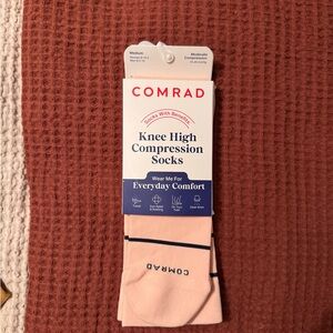 Comrad Pink Knee High Compression Socks